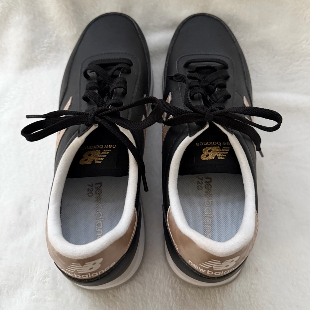 New Balance 720 Black Rose Gold Size 11 Sneakers Retro Shoes Trainers - Picture 5 of 13